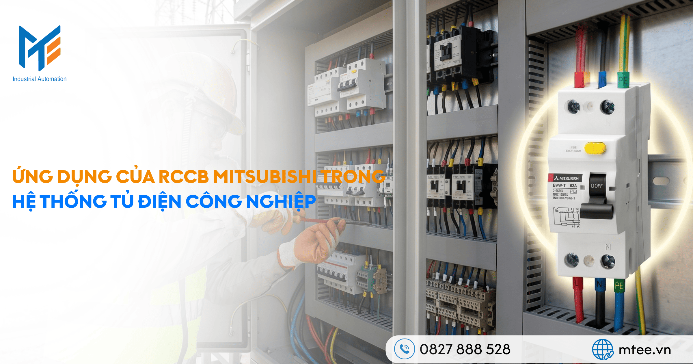 Ứng dụng của RCCB Mitsubishi trong hệ thống tủ điện công nghiệp