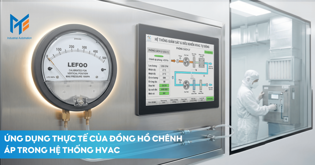 Ứng dụng thực tế của đồng hồ đo chênh áp trong hệ thống HVAC