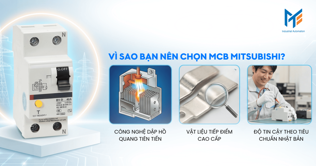 Vì sao bạn nên chọn MCB Mitsubishi