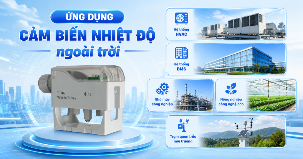 Ứng dụng cảm biến nhiệt độ ngoài trời