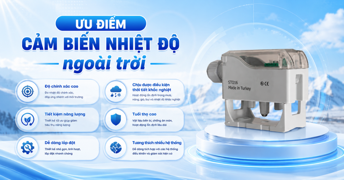 Ưu điểm cảm biến nhiệt độ ngoài trời