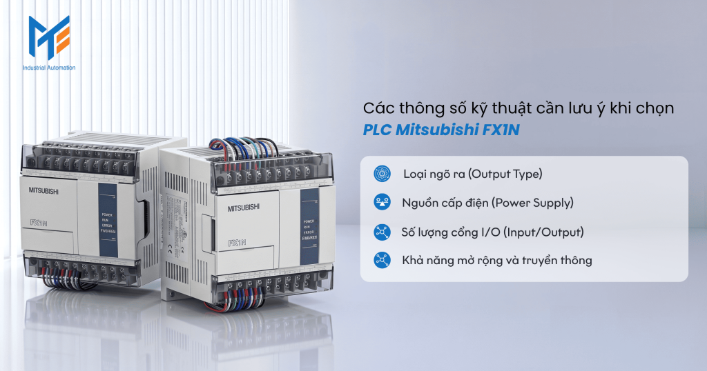 Các thông số kỹ thuật cần lưu ý khi chọn PLC Mitsubishi FX1N