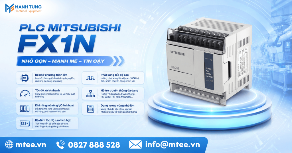 Những đặc điểm thông số kỹ thuật nổi bật của PLC Mitsubishi FX1N