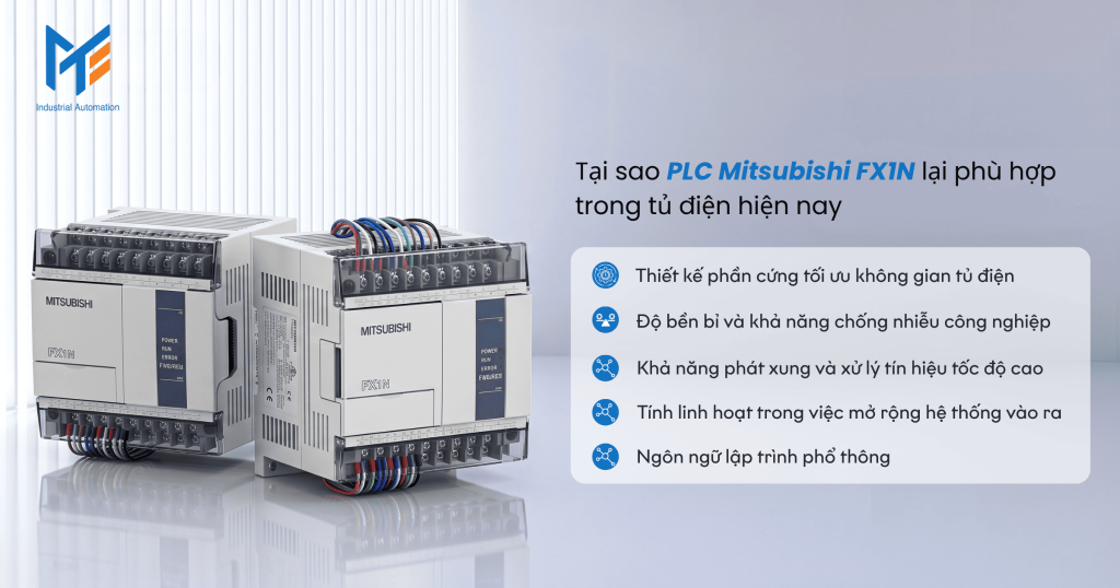 Tại sao PLC Mitsubishi FX1N lại phù hợp trong tủ điện hiện nay