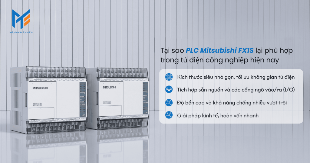 Tại sao PLC Mitsubishi FX1S lại phù hợp trong tủ điện công nghiệp hiện nay
