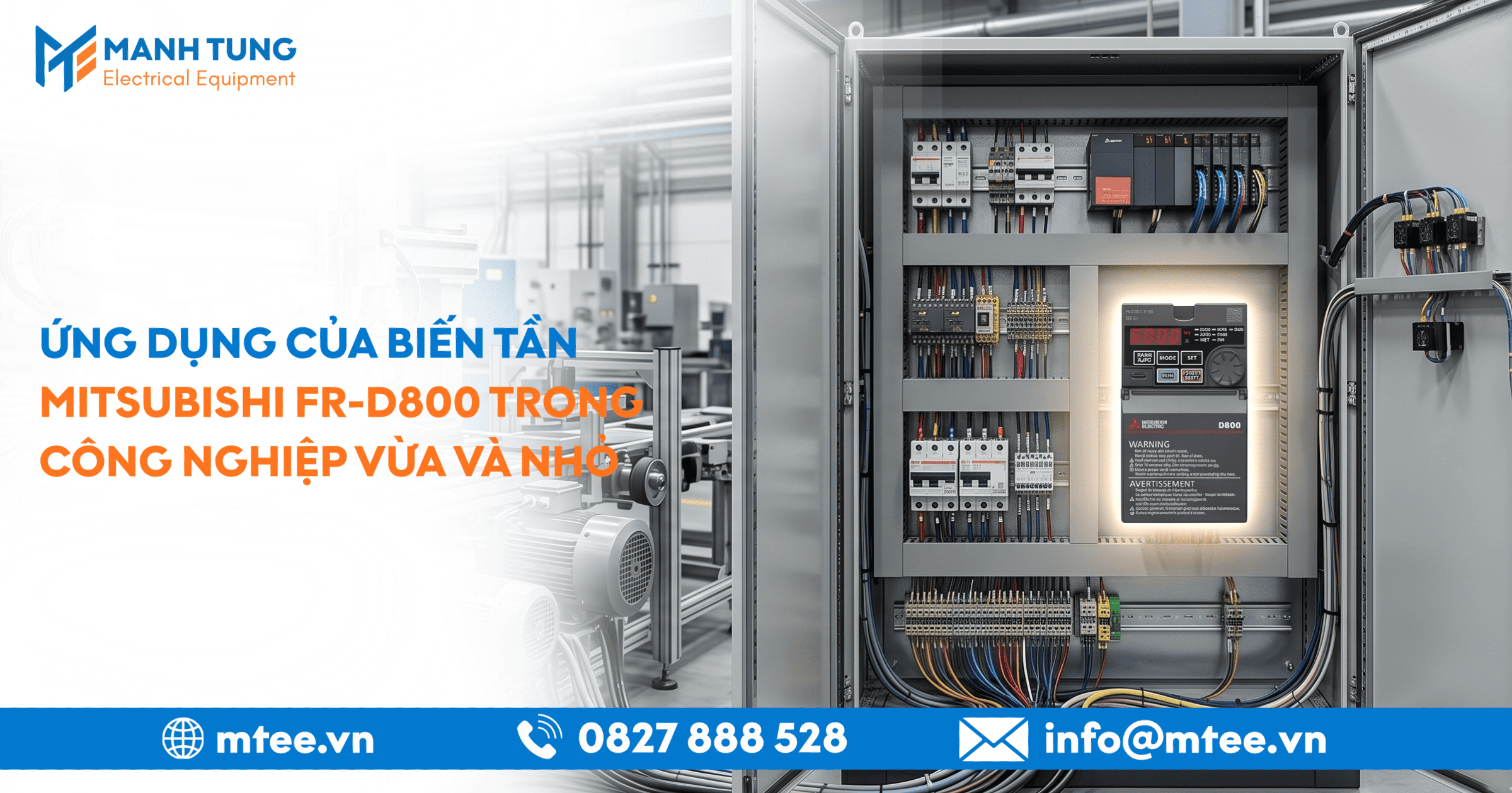 Ứng dụng của Biến tần Mitsubishi FR-D800 trong công nghiệp vừa và nhỏ