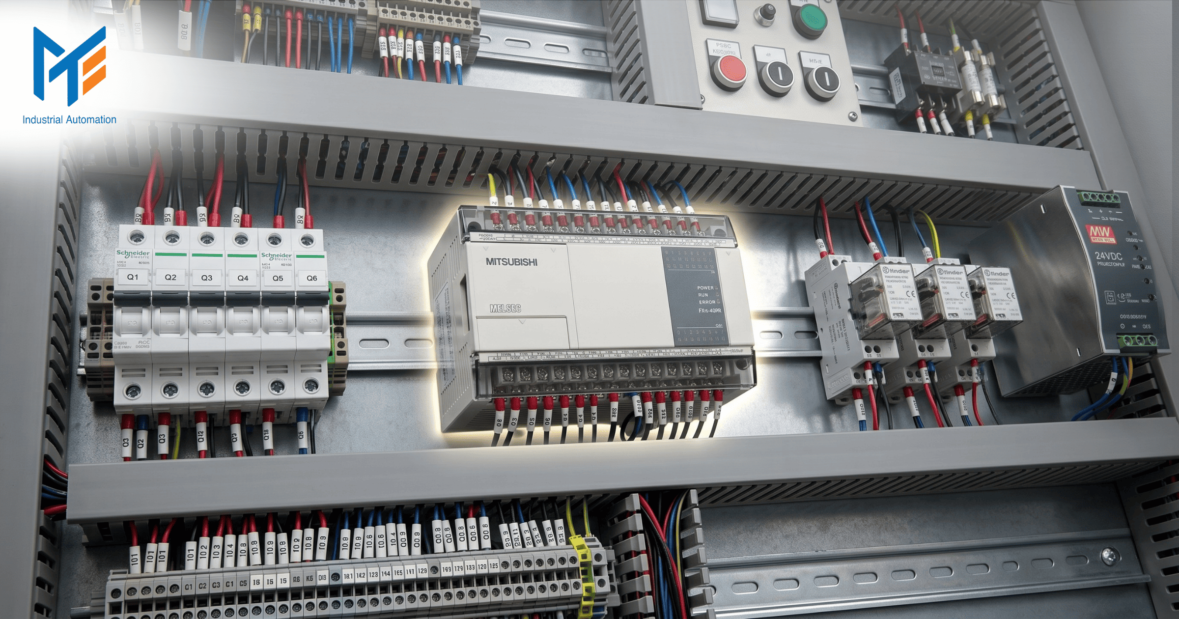 Ứng dụng của PLC Mitsubishi FX1N trong tủ điện công nghiệp