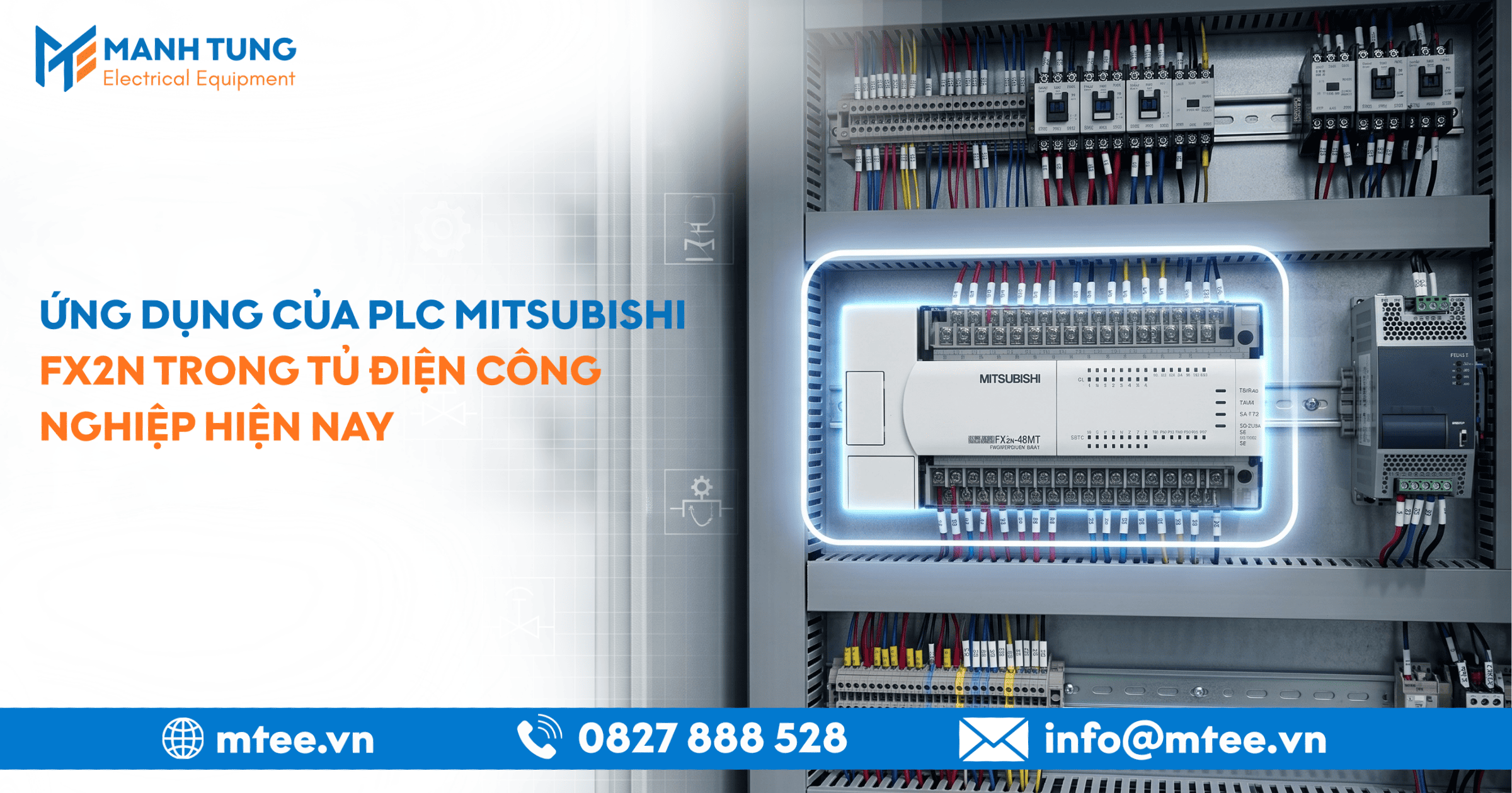Ứng dụng của PLC Mitsubishi FX2N trong tủ điện công nghiệp hiện nay