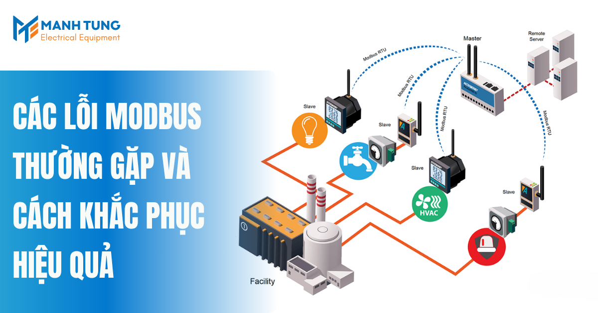 Các lỗi Modbus thường gặp và cách khắc phục hiệu quả
