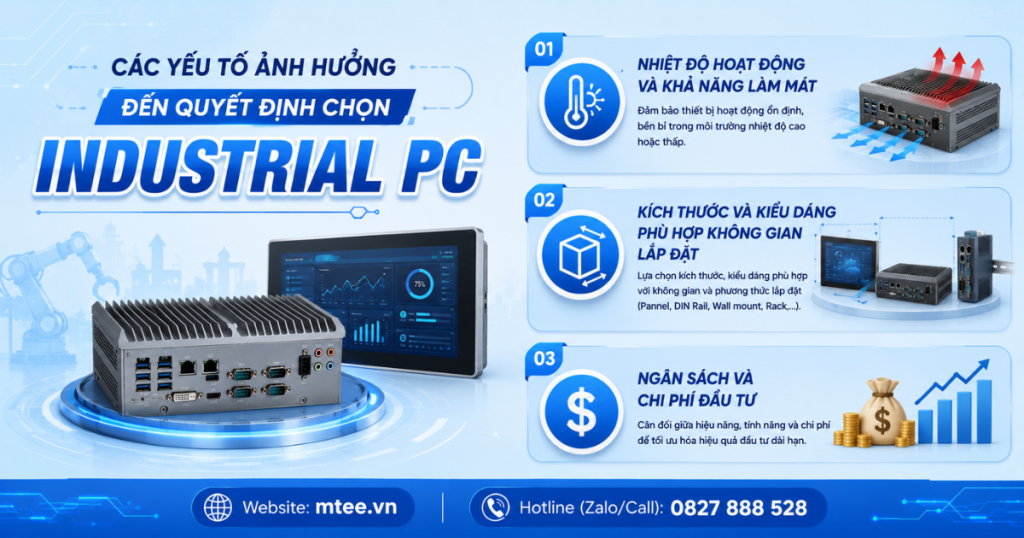 Các yếu tố ảnh hưởng đến quyết định chọn Industrial PC