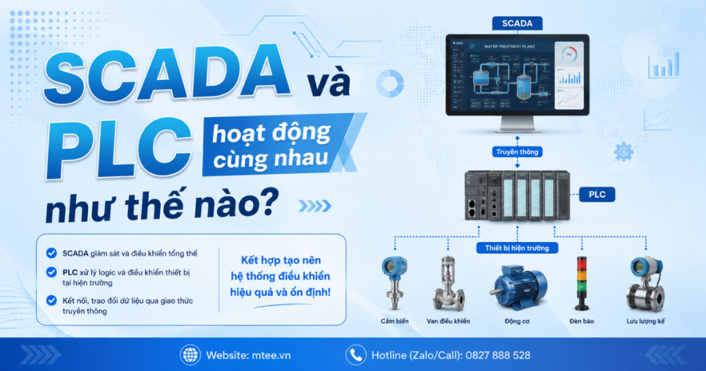 SCADA và PLC hoạt động cùng nhau như thế nào