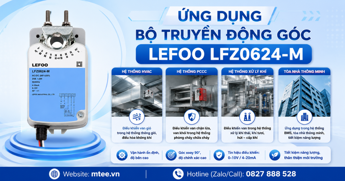Ứng dụng Bộ truyền động góc Lefoo LFZ0624-M