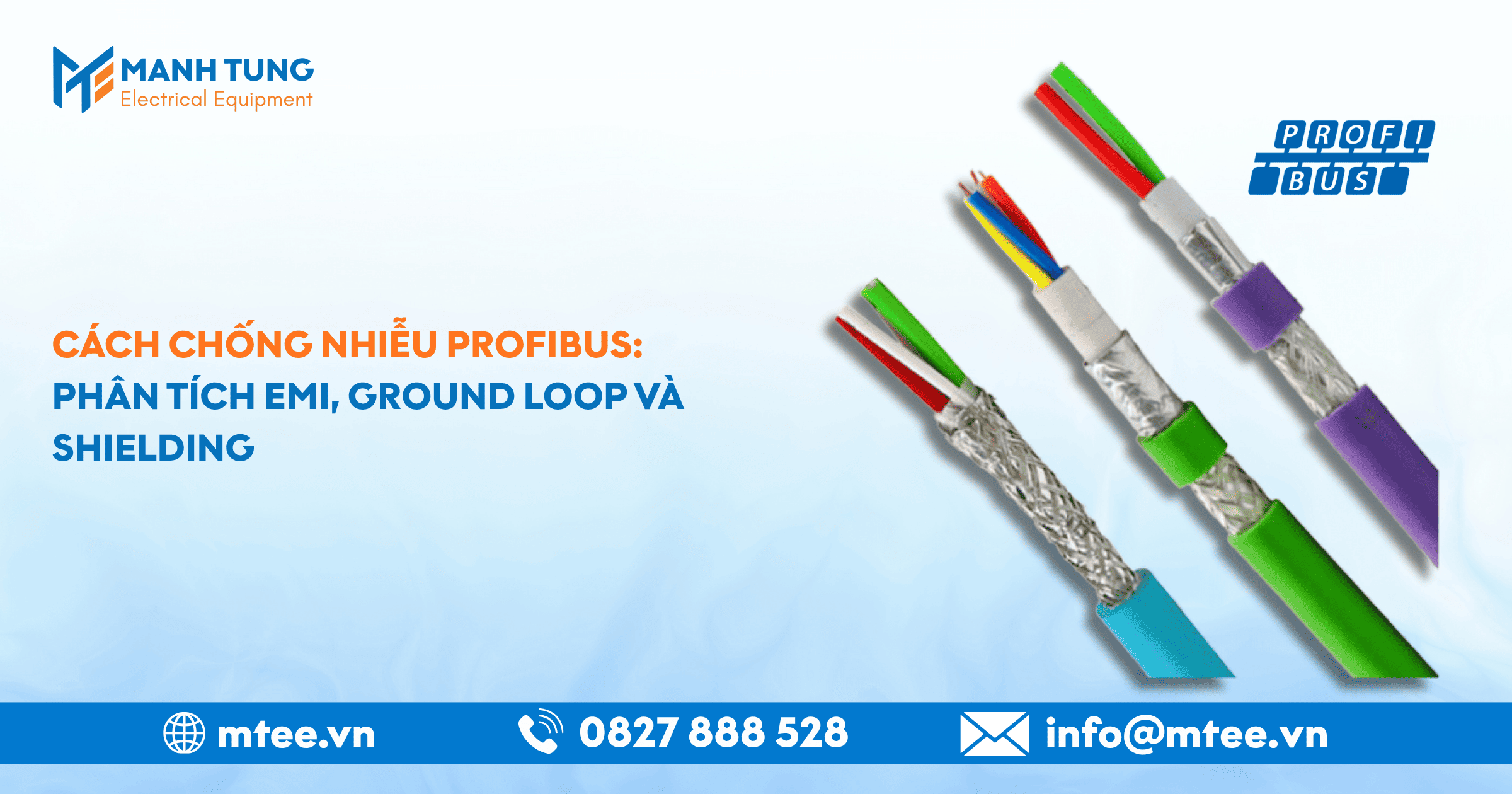 Cách chống nhiễu PROFIBUS: Phân tích EMI, Ground Loop và Shielding