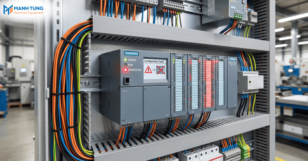 PLC báo lỗi Configuration Fault