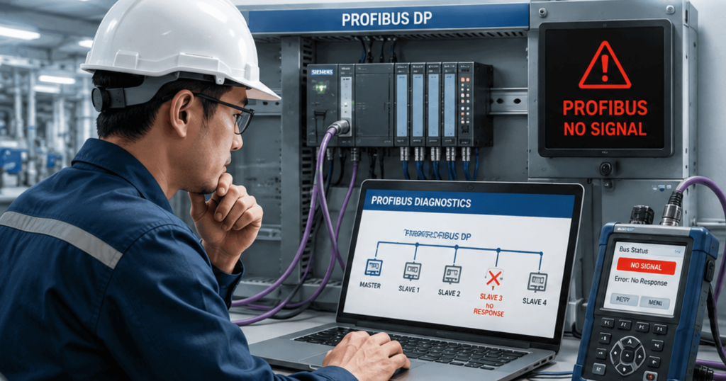 Quy trình kiểm tra nhanh lỗi mất tín hiệu PROFIBUS