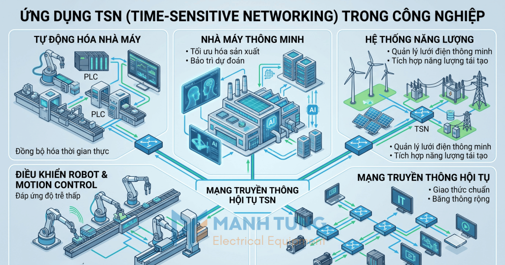 Một số ứng dụng TSN trong công nghiệp