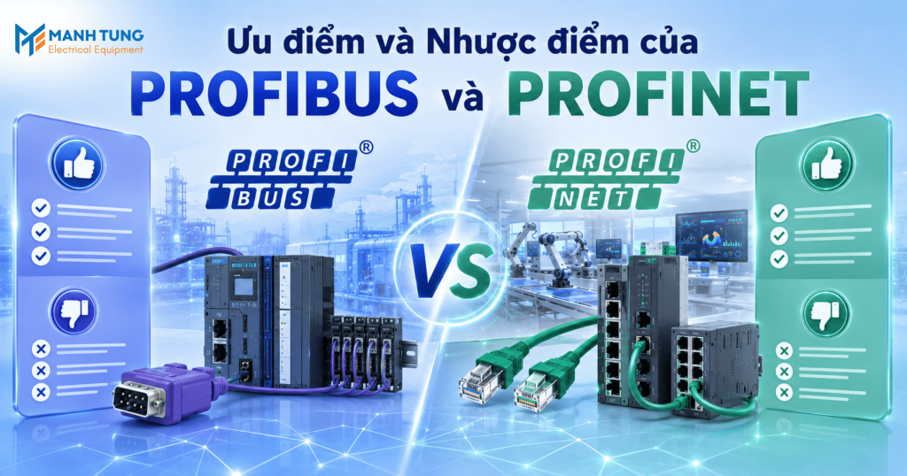 Ưu điểm và Nhược điểm của giao thức PROFIBUS và PROFINET